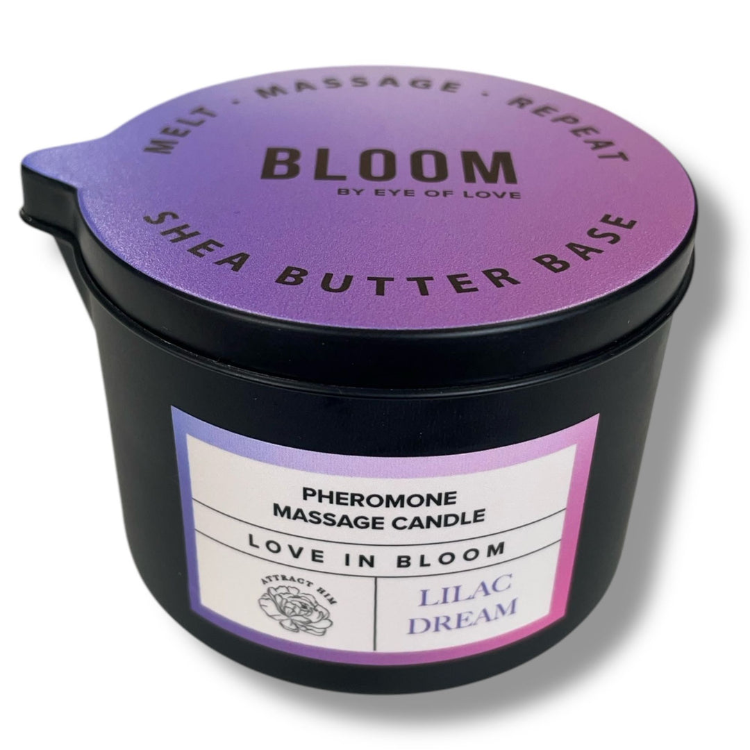 Bloom Lilac Dream Pheromone Massage Candle