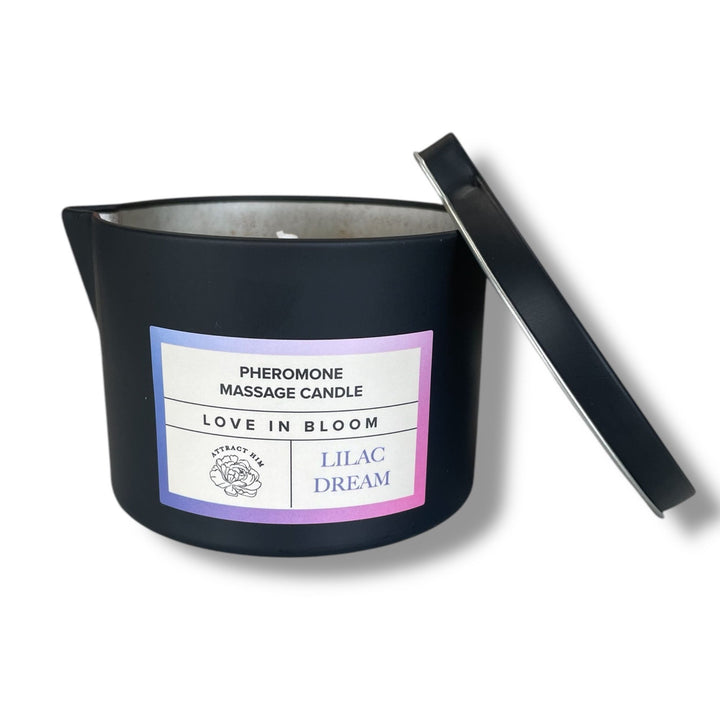 Bloom Lilac Dream Pheromone Massage Candle