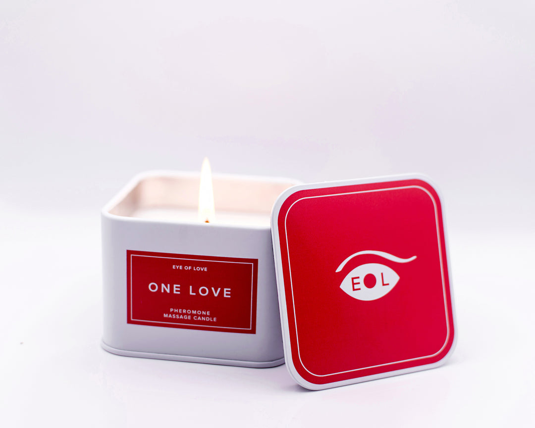 One Love Pheromones Massage Candle